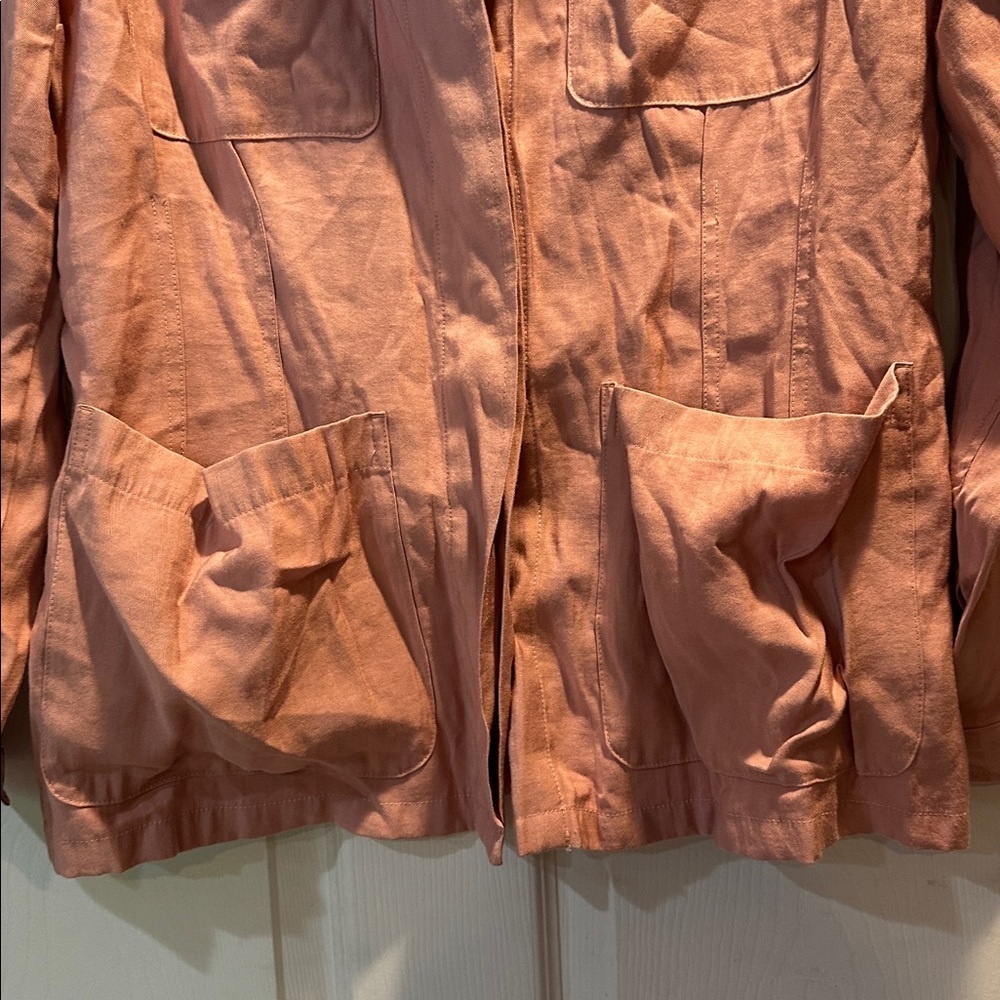 Kut From The Kloth Ren Mauve Pink Lightweight Jacket L  Barn Coat Fall - Picture 5 of 8